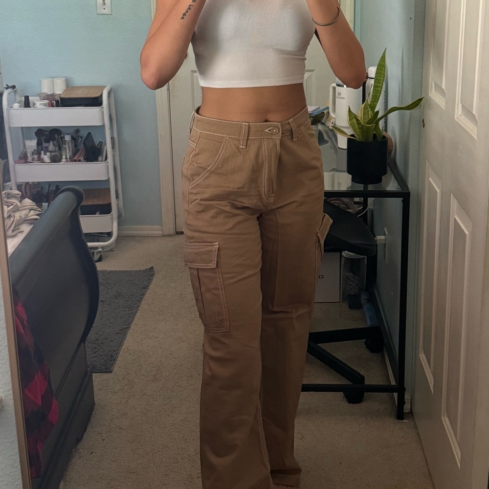 Tan Cargo Pants